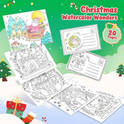 JoyCat Paint with Water Coloring Books for Toddlers (Christmas) - style: Christmas