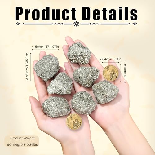 ZHIYUXI Pyrite Crystal Pyrite Stone Raw Crystals Natural Rocks Gem Stones - color: B# Pyrite Crystal