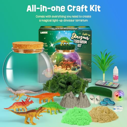 Dinosaur Terrarium Kit, Dinosaur Toys for Kids 5-7, Birthday Gifts for Boys - style: Dinosaur Kit