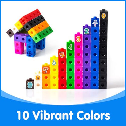 100 Pcs Math Linking Cubes - color: Linking Cubes