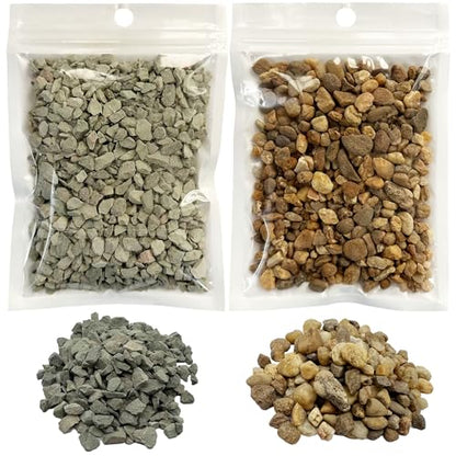 Miniature Rock Basing Kit Miniature Rock Landscape Rocks DIY Terrain Model Kit Basing Kit for Terrain Scenery Landscape Model Railroad Sand Table Material, Mixed Color and Grey - color: Mixed Color and Grey