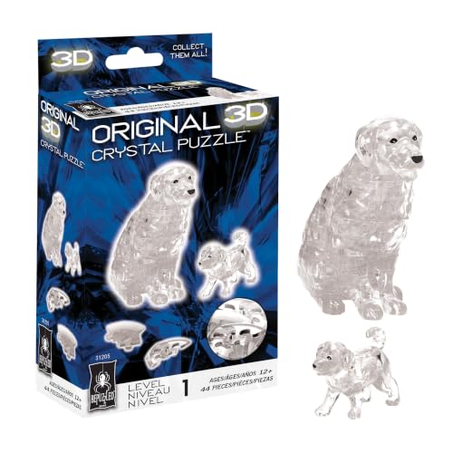 BePuzzled | Dog and Puppy Original 3D Crystal Puzzle, Ages 12 and Up - color: Dog and Puppy