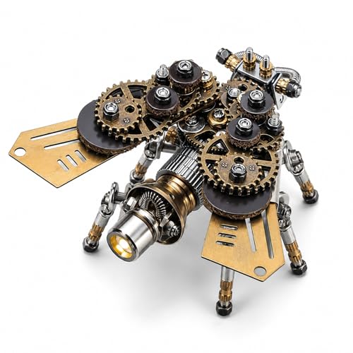 Adult 3D Metal Puzzle, Punk Insect Model Set, 3D Metal Puzzle Mechanical Insect Building Blocks, Fun DIY Assembly, high-end Men's Gifts. - color: Mechanical Firefly