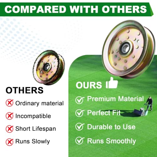 Flat Idler Pulley 103-8743 1126-9196 16-4668 for Exmark Lazer E AS S X Z Series Turf Tracer Quest ZeroTurn - color: 126-9196 103-8743 116-4668