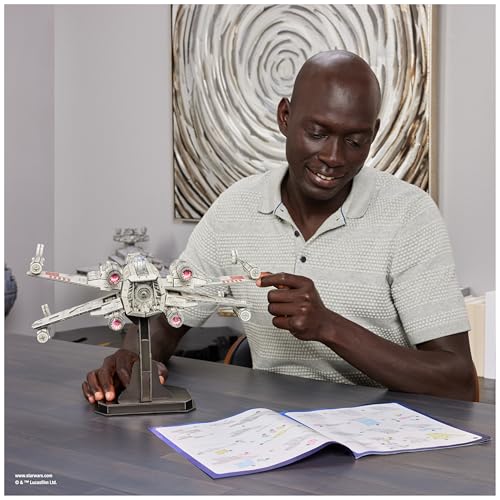 4D Build Star Wars T-65 X-Wing Starfighter 3D Puzzle Model Kit for Adults - style: T-65 X-Wing Starfighter 160 pcs
