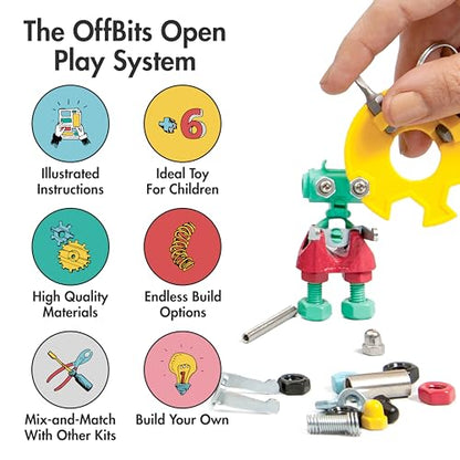 The Off Bits Educational STEM Toys for 6+: Robot Toy Building Sets, 3-in-1 Engineering Kit for Boys and Girls, Build Your Own STEM Building Toys with Endless Possibilities (Family Kit) - style: Family Kit