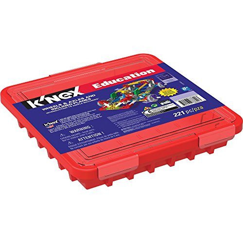 K’NEX Education – Intro to Simple Machines: Wheels, Axles, & Inclined Planes Set – 221 Pieces – Ages 8+ Engineering Educational Toy - style: Wheels, Axles & Inclined Planes