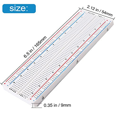 breadboard Set Prototype Board 2Pcs 400 Point and 2Pcs 830 Point Solderless Board Kit (Pack of 3) - size: 2x830+2x400 (Pack of 3)