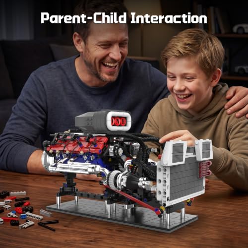 V8 Engine Building Set 1151PCS Motorized Mechanical Model Kit