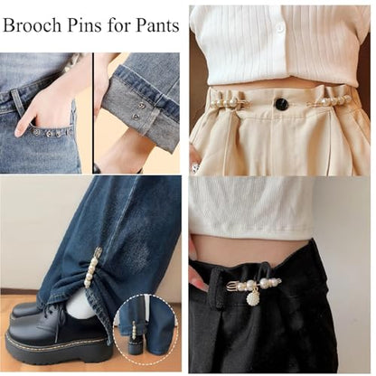Junk Sock Charms Kit, Brooches and Pins for Women, Bag Charms Safety Pins - color: Gold