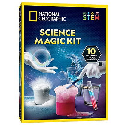 NATIONAL GEOGRAPHIC Craft Kits for Kids - Crystal Growing Kit, Grow 6 Crystal Trees in Just 6 Hours, Educational & Magic Chemistry Set – Science Kit for Kids with 10 Amazing Magic Tricks, STEM