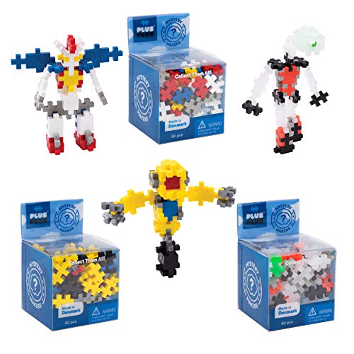 PLUS PLUS Mystery Makers, Robots Bundle 2 - Building Blocks Set - style: Robots, Bundle 2