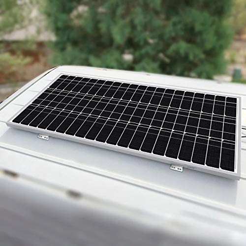 Newpowa Solar Panel Mounting Z Bracket with Nuts and Bolts Designed for RV, Boat, Wall, Off Grid Roof Installation 2 Sets Silver Aluminum - size: UZ Flat Surface*2