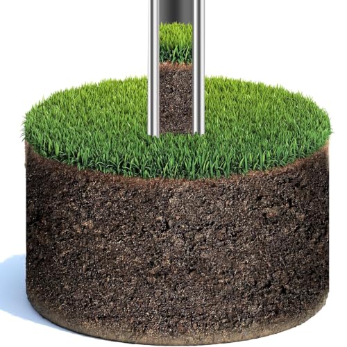 Soil Sample Probe, 40 Inch Soil Probe Rod, Ground Probe Rod, My Soil Test Kit, Stainless Steel Soil Sampler Tool for Soil Sampling, Gardening - size: 40 inch