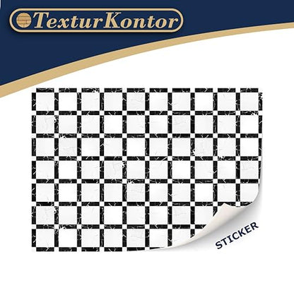 3 Sheets Self Adhesive Floor Tiles for Dollhouse 1:12 Scale (Chenonceau) - style: Chenonceau