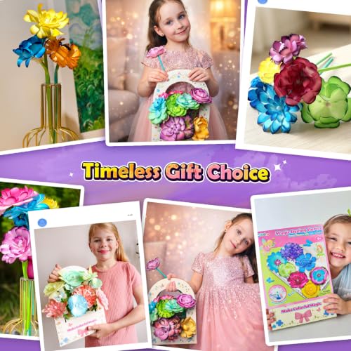 DIY Flower Craft Kits Magic Dyeing Florist Bouquet Maker Art Supplies Arts