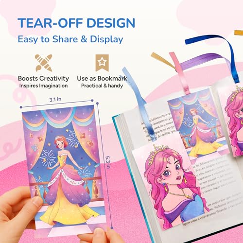 JoyCat 2 Pack Pocket Paint with Water Coloring Books for Kids - style: 2 Pack - Makeup & Princess