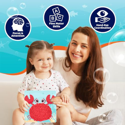 jackinthebox Poke Art Ocean Craft Kit for Kids, Boys & Girls Toys, Ages 4-8 - style: Ocean