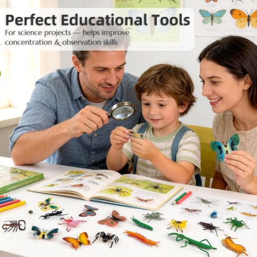 Fake Plastic Bug Insects Toys for Kids/Toddlers, Halloween Party Favors