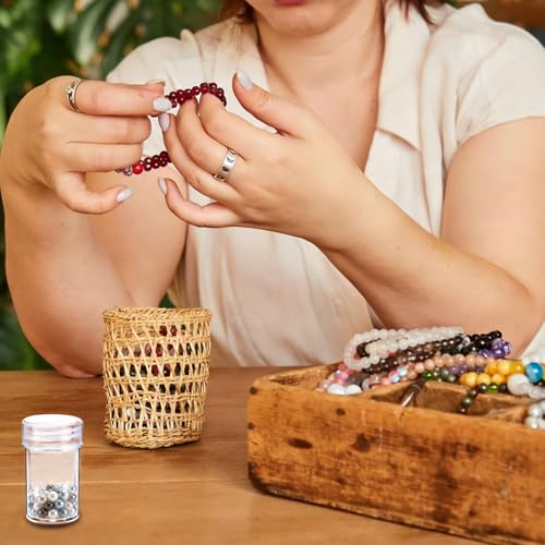 Chinflly Diamond Art Storage Containers with Screw Lids, 48Pcs