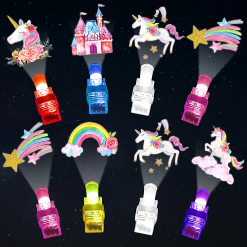 CHUNNIN 36 Pcs Unicorn LED Finger Lights Glow in Dark Party Favors - style: Unicorn