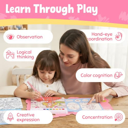 JoyCat Find & Color Paint with Water Coloring Books for Toddlers - style: Fashion Princess