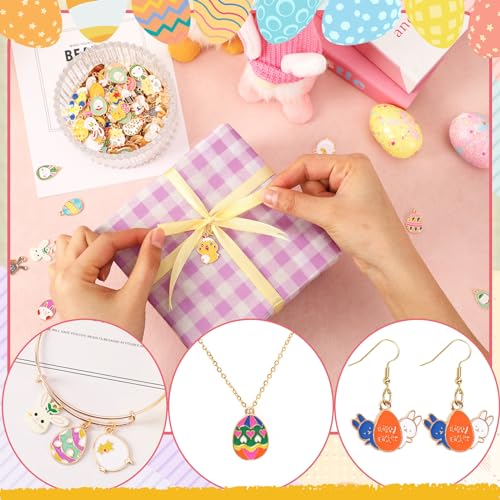 SANNIX 350Pcs Easter Charms, Easter Charms for Jewelry Making Bulk - color: Easter Color