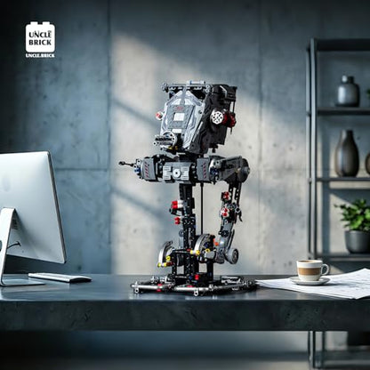 UNCLE BRICK Mechanical War Robots Building Blocks Sets,Interstellar War Walking Robot,Manual Rotation and Electric Drive,STEM Toys for Aged 8-13,A Perfect Birthday for Model Collectors