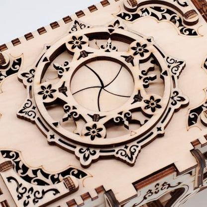 3D Wooden Puzzles for Adults,Wooden Toy for Kids and Adults,Model Building Kit,Educational Brain Teaser,Best Educational Christmas Birthday Day Gift for Friends (Wooden Antique Box) - color: Wooden Antique Box