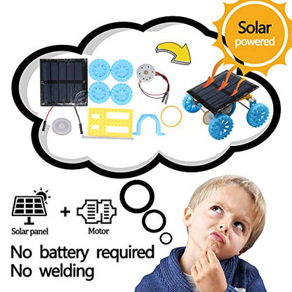 8 Set STEM Kits - Solar Power Motor Kit for Boys to Build,STEM Electric Projects Engineering Set for Girls