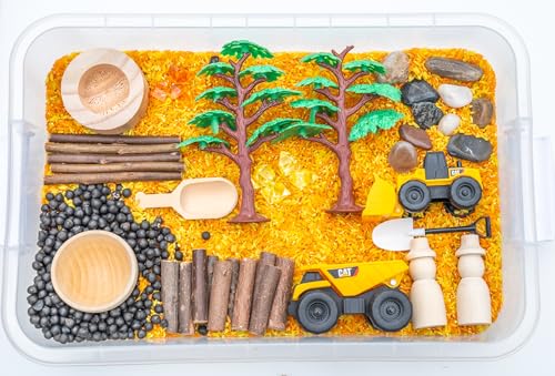 Construction Sensory Bin Kit for Kids - style: Construction Sensory Bin Kit