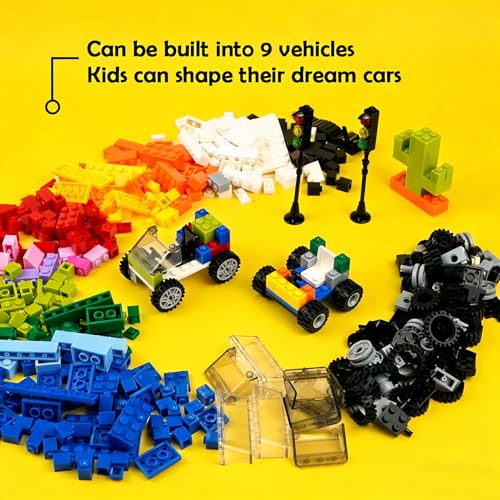 Wheels and Axles Sets Car Tires with Classic Bricks Starter Building Kit