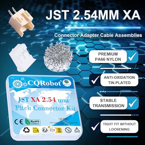 CQRobot JST XA 2.54mm Pitch 2-Pin Electronic Computer Connector Adapter - size: 2P, style: XA