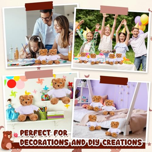 Blueweenly 40 Pcs Make Your Own Stuffed Animal Bear Kit,Brown - color: Brown