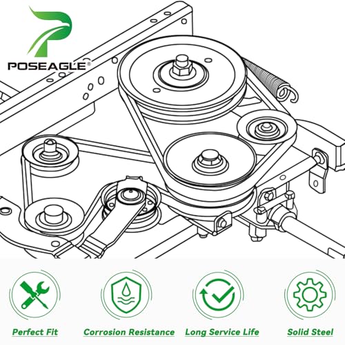 197473 Pulley Craftsman for Husqvarna YTH22V46 YTH18542 Tractors - size: 1x195945