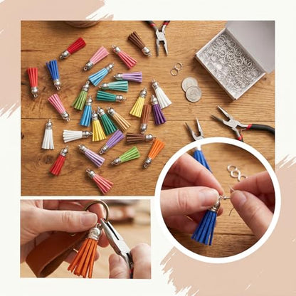 Youbay Key Chain Tassel Charm Jewelry Making 25 Colors