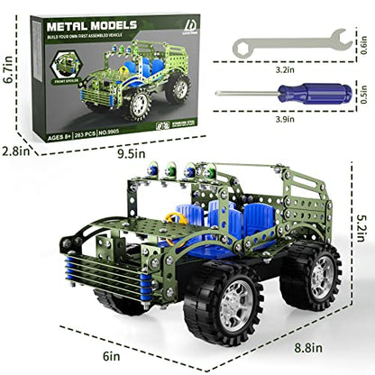Lucky Doug Building Toys Model Truck Set - STEM Project for Kids Ages 8-12, Assembly Model Car Kits Toys for Kids Boys 8 9 10 11 Years Old - style: 9905