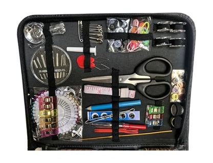 200PCS Sewing Kit with Case,Marcoon Needle and Thread Kit with Sewing Supplies and Accessories for Kids,Adults,Beginner,Home,Travel,Emergency Including Scissors,Measure Tape,Needle Threader - color: 200pcs-black