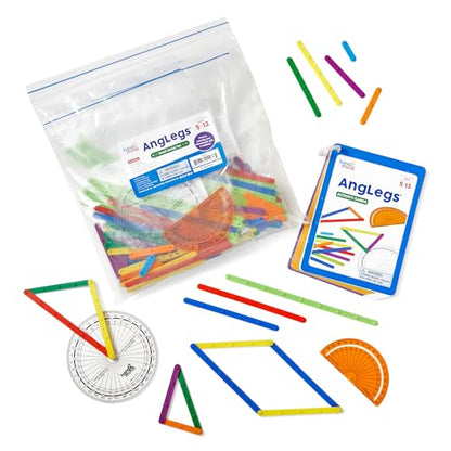 hand2mind AngLegs Small Group Set with 8 Protractors - style: Small Group Set