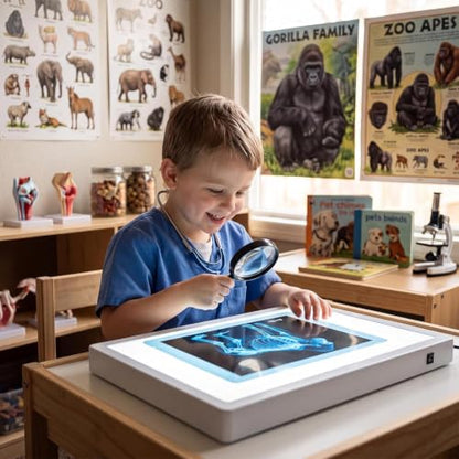15 Pcs Zoo Animal Xrays for Kids - Light Table Manipulatives - style: Zoo Series