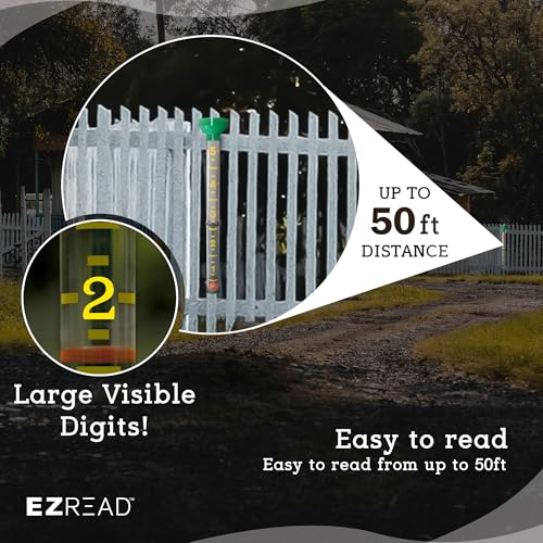 Headwind EZRead 26” Giant Professional Outdoor rain Gauge, USA Made Heavy Duty All Weather Freeze Proof mountable with Float, Green (820-0002) - color: Green, size: 26-Inch