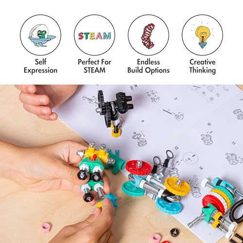 The Off Bits Educational STEM Toys for 6+: Robot Toy Building Sets, 3-in-1 Engineering Kit for Boys and Girls, Build Your Own STEM Building Toys with Endless Possibilities (Jumbo Kit) - style: Jumbo Kit
