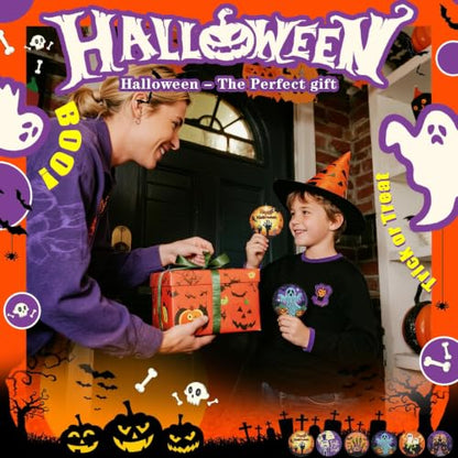 Leatrice 6 PCS Halloween Diamond Art Coasters Kits 4 in Trick or Treat - color: BB halloween