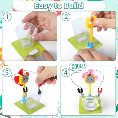 5 Ways to Build a Fan, STEM Science Kits, Electric Circuit Experiments