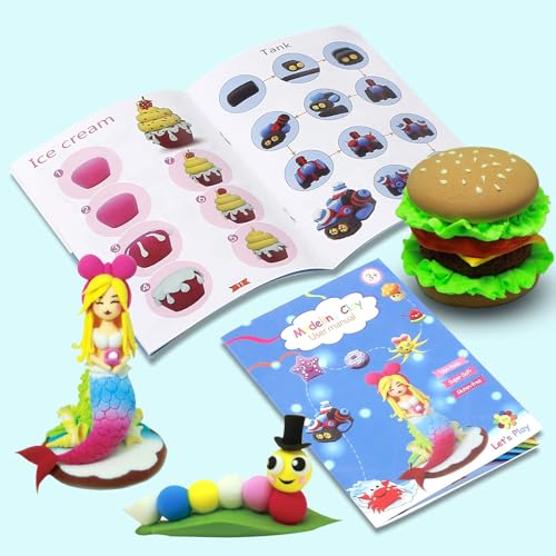 Air Dry Clay Kit for Kids – 50 Colors 15g Each, Non-Toxic Modeling Clay Set - color: 50 Colors