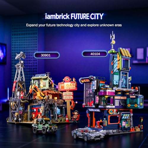 Cyber-Punk House Building Set for Adult, City Repair Station Model