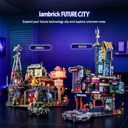Cyber-Punk House Building Set for Adult, City Repair Station Model