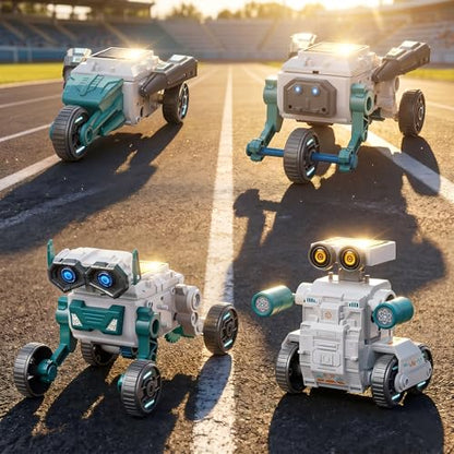 16-in-1 Solar Robot Kid, 190 Pcs STEM Educational Toy for Age 8+