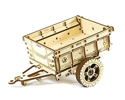 WOODEN.CITY Wooden 3D Puzzle Trailer, 119 Pieces, Engineered Wood, DIY Model Kit for Adults - color: 4x4 Offroad