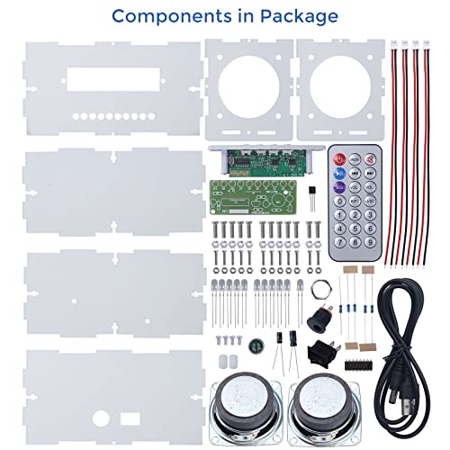 MiOYOOW DIY Bluetooth Speaker Kit, STEM Soldering Practice Kit for Adults